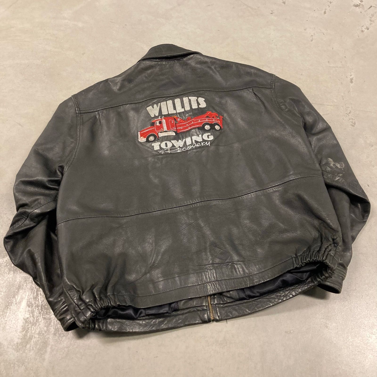 Vintage Vintage leather bomber Jacket Size US XL / EU 56 / 4 - 2 Thumbnail