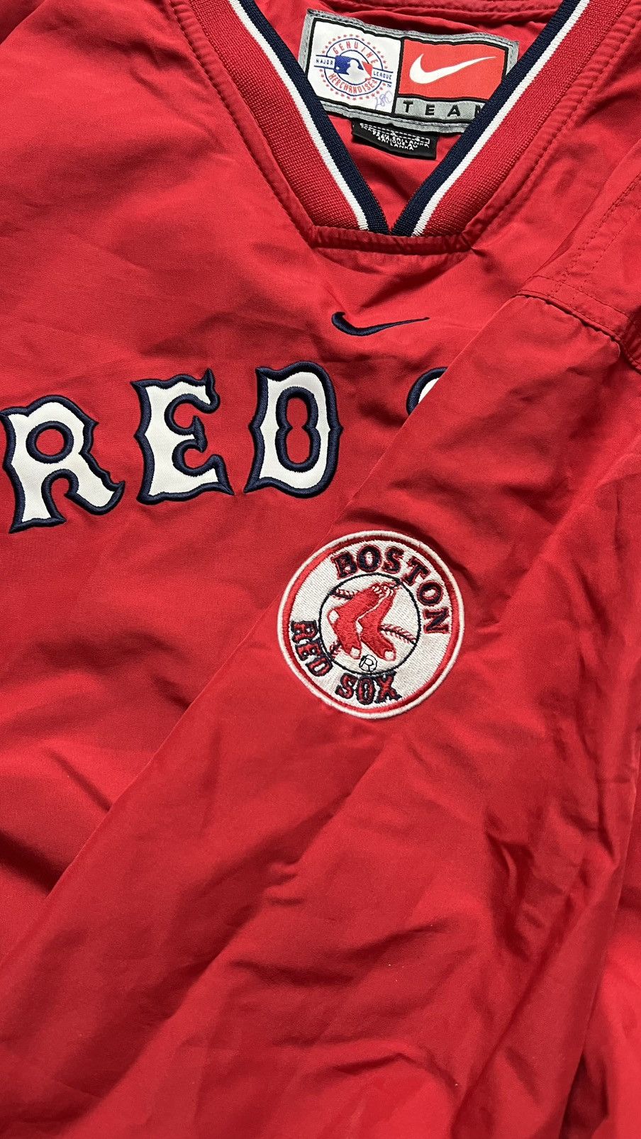 Nike VTG 90’s Boston Red Sox MLB centre swoosh jacket windbreaker Size US L / EU 52-54 / 3 - 8 Thumbnail