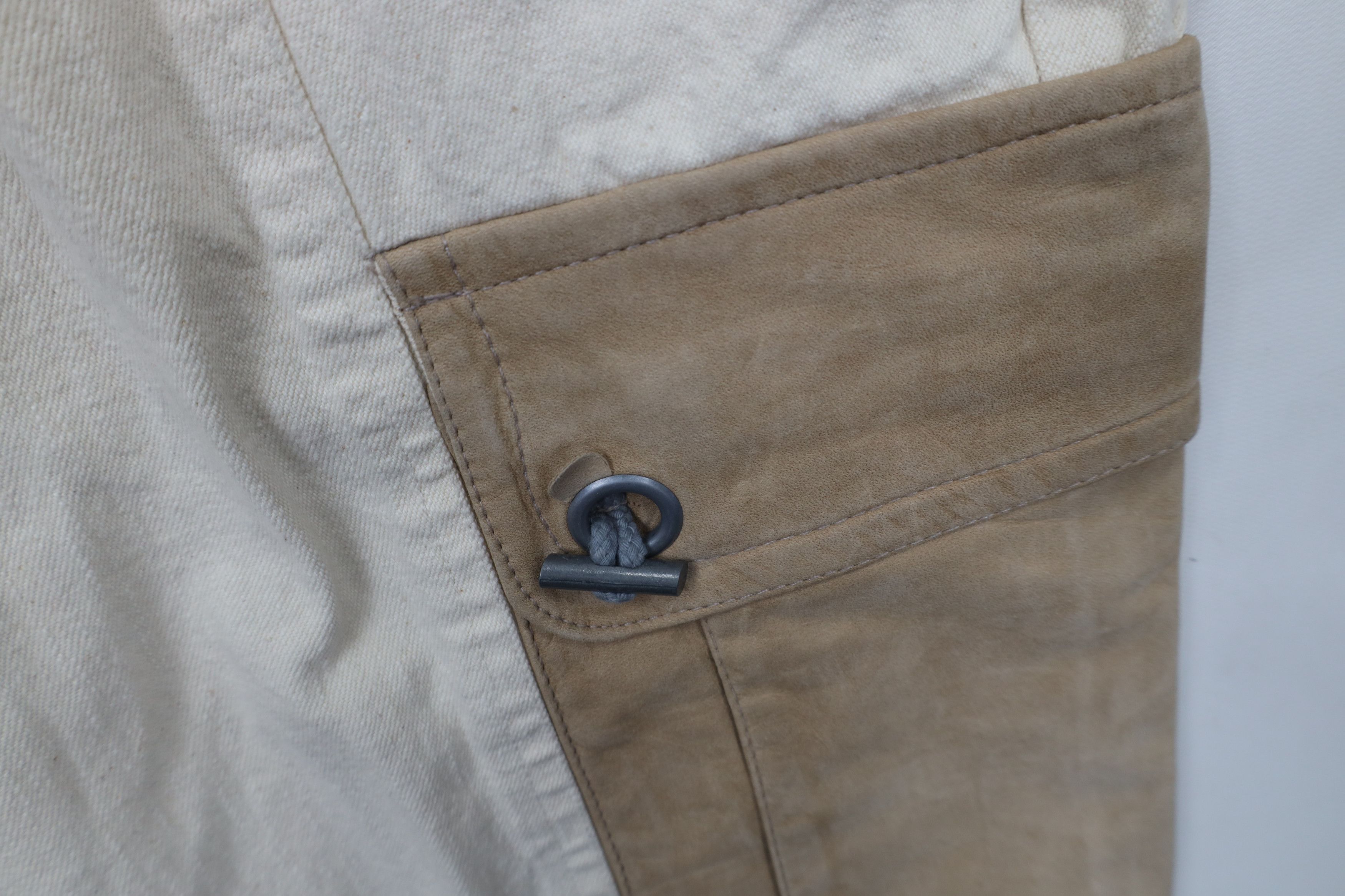 Vintage Deadstock Vintage 90s Streetwear Skateboard Leather Shorts Size US 31 - 7 Thumbnail