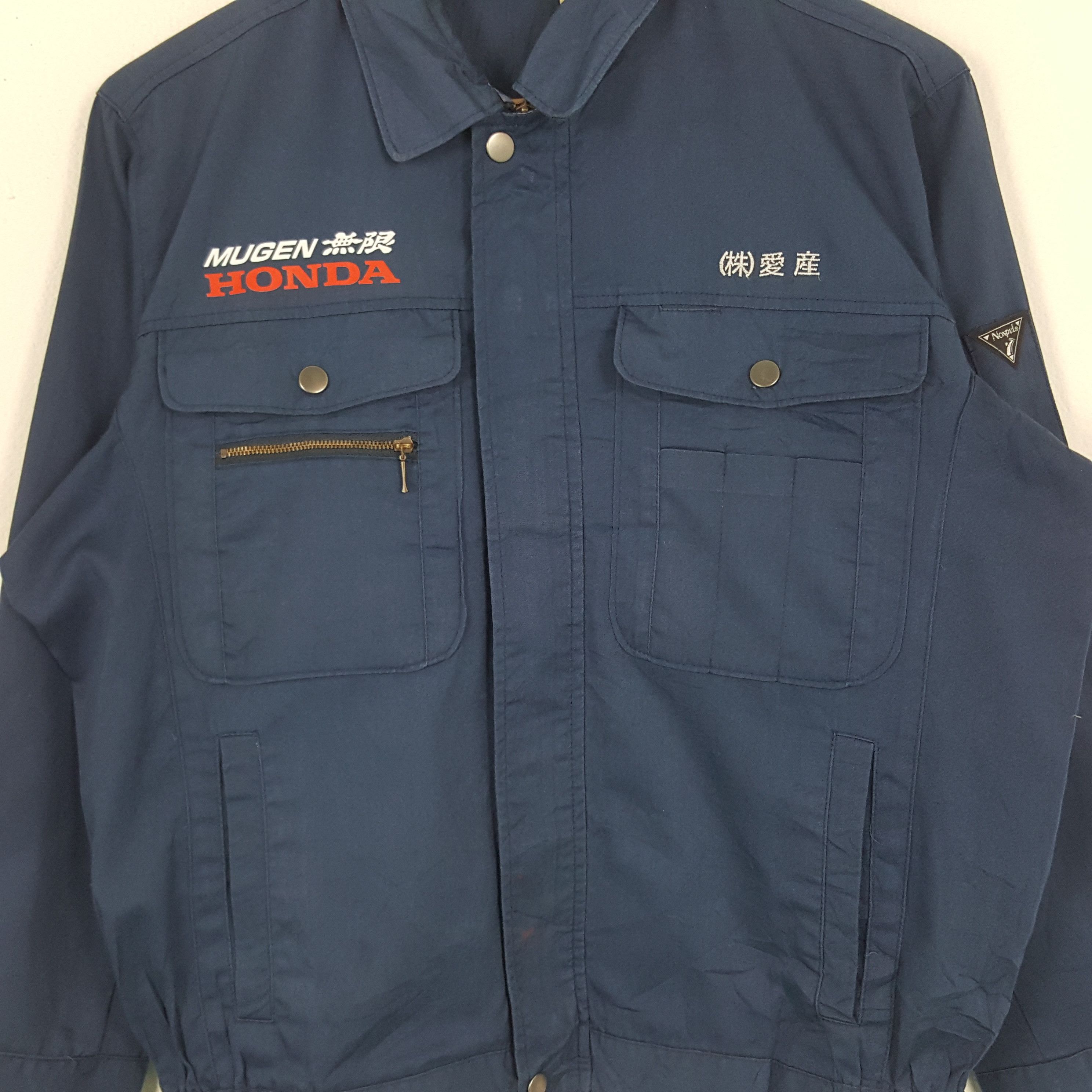 Honda × Japanese Brand × Vintage Vintage Mugen Honda Japanese Racing Team Custom Art Jacket Size US L / EU 52-54 / 3 - 4 Thumbnail
