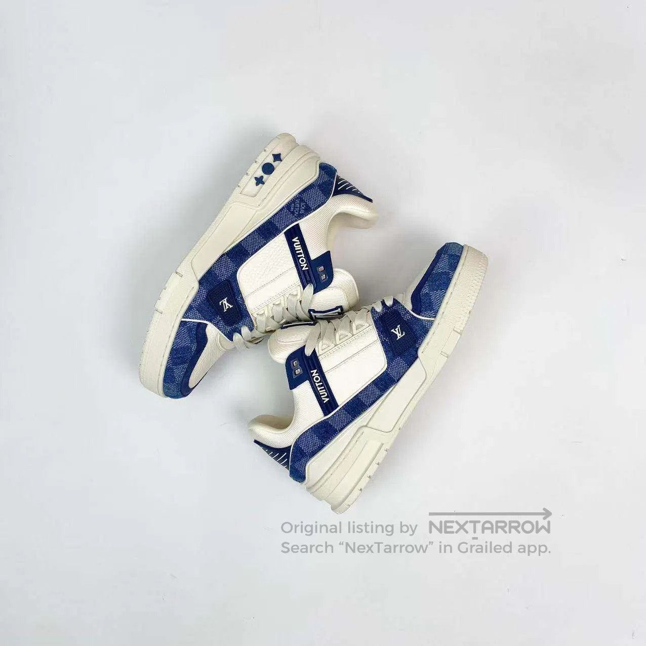 Louis Vuitton Louis Vuitton Size 4 Trainer denim shoes| Size US 7.5 / IT 37.5 - 3 Thumbnail