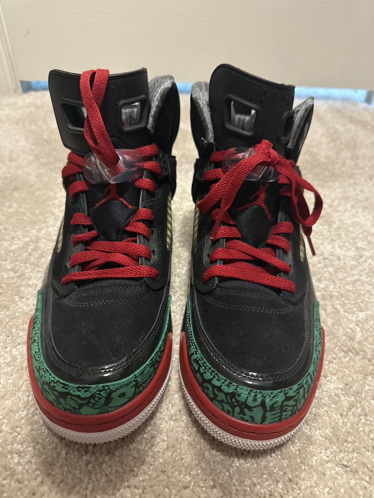 Jordan Brand Jordan Spizike Black Varsity Red 2017 Size US 10 / EU 43 - 2 Thumbnail