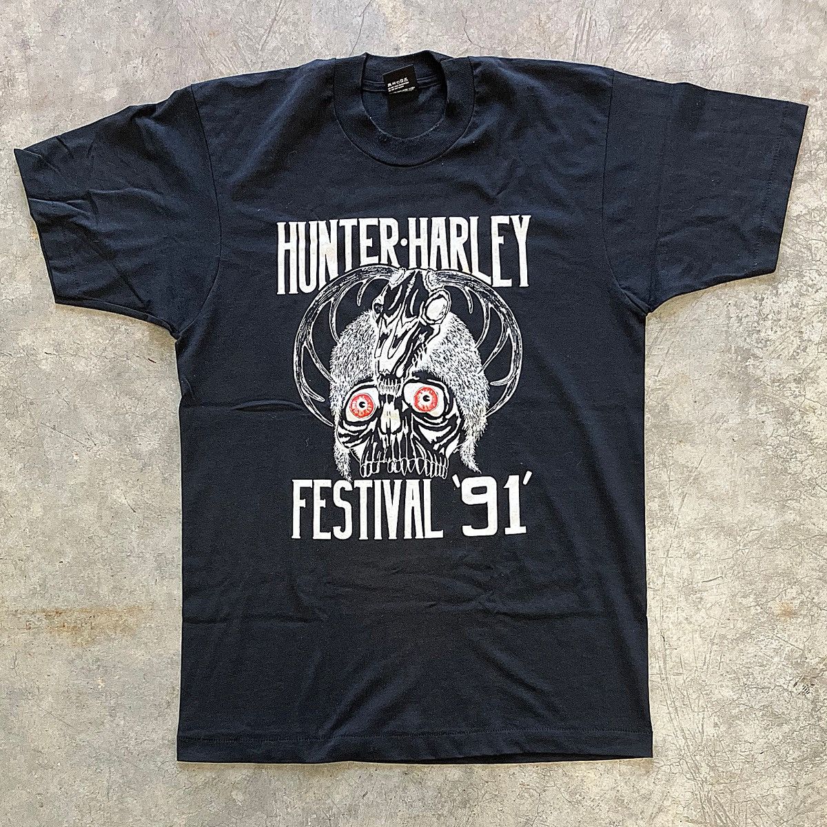 Vintage Vintage Hunter-Harley Festival '91' T-Shirt Size US L / EU 52-54 / 3 - 1 Thumbnail