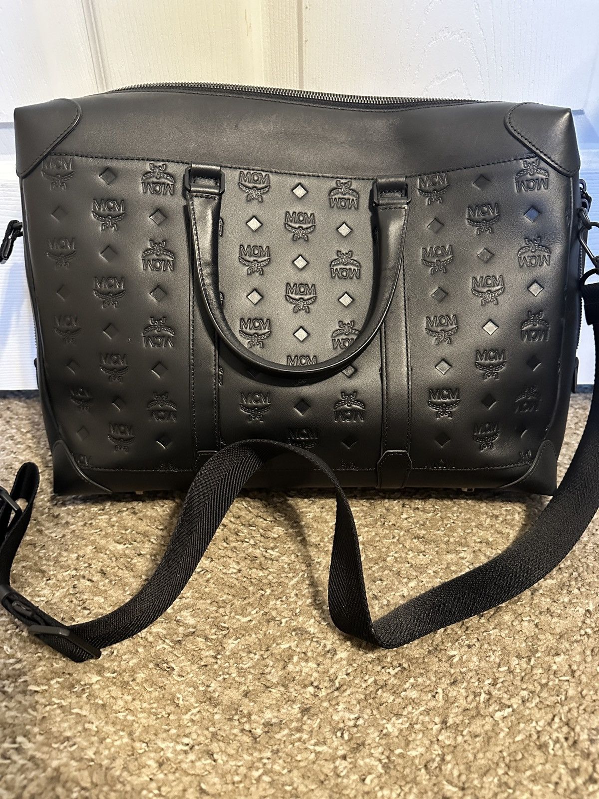 MCM MCM Monogram Large Men’s Messenger Bag Size ONE SIZE - 1 Thumbnail