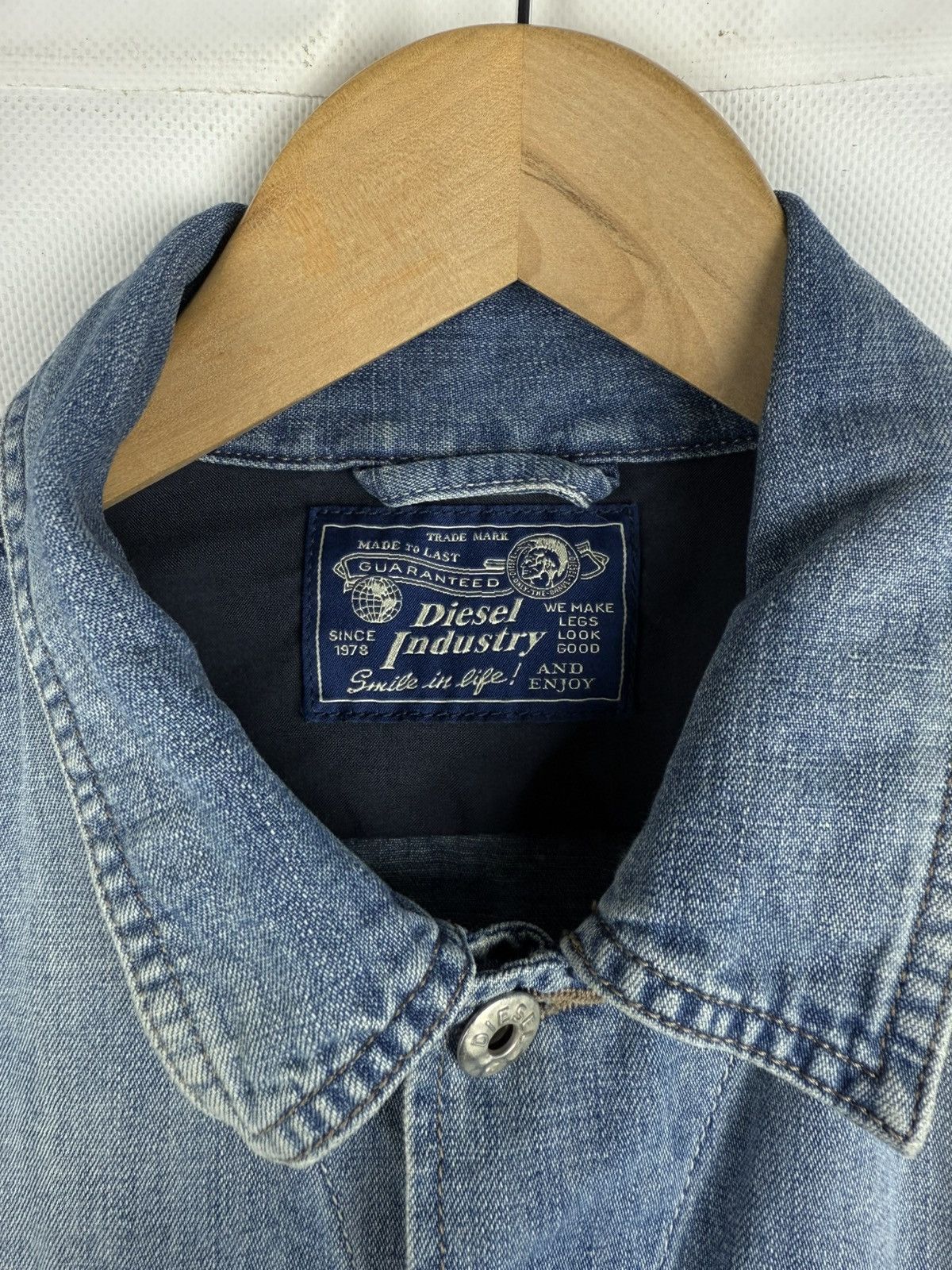 Diesel Diesel Men’s Y2K Denim Trucker Jacket Size M Size US M / EU 48-50 / 2 - 13 Thumbnail