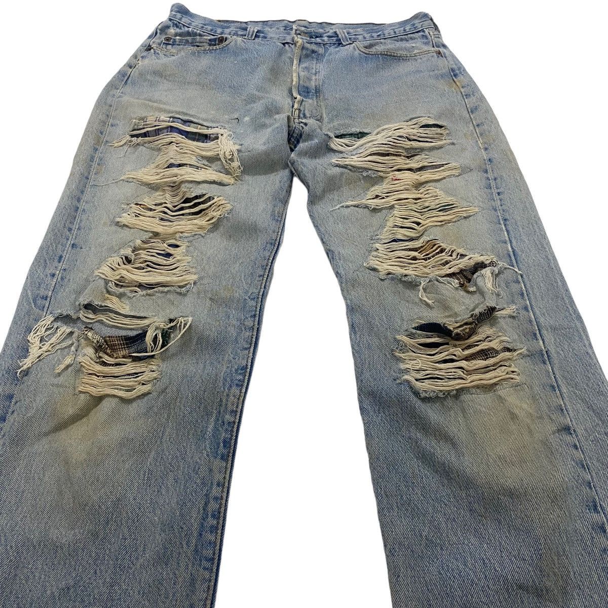 Levi's ✨Levi's thrashed denim inspired Kurt Cobain jeans Size US 32 / EU 48 - 6 Thumbnail