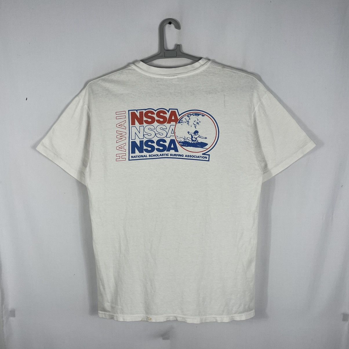 Hanes × Vintage 🔥Rare🔥Vintage 90s NISSA Surfing Associaton Big Logo Surf Tee Size US L / EU 52-54 / 3 - 1 Thumbnail
