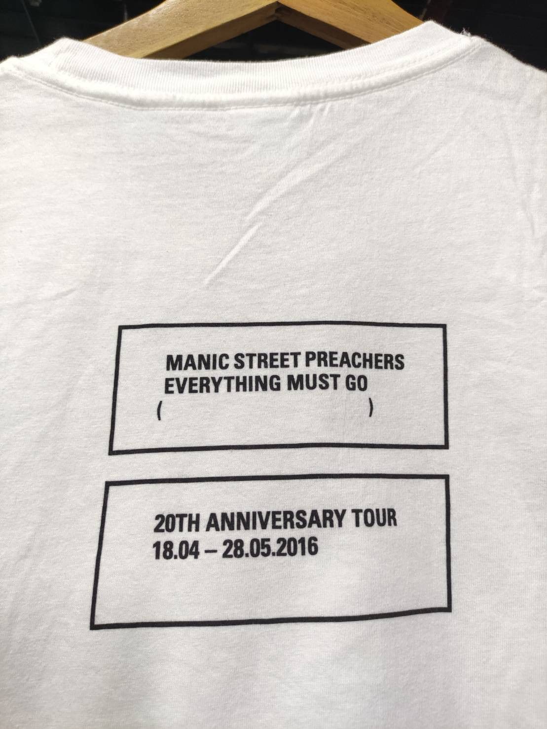 Band Tees Manic Street Preachers 20th anniversary "Everything Must Go" Size US L / EU 52-54 / 3 - 8 Thumbnail
