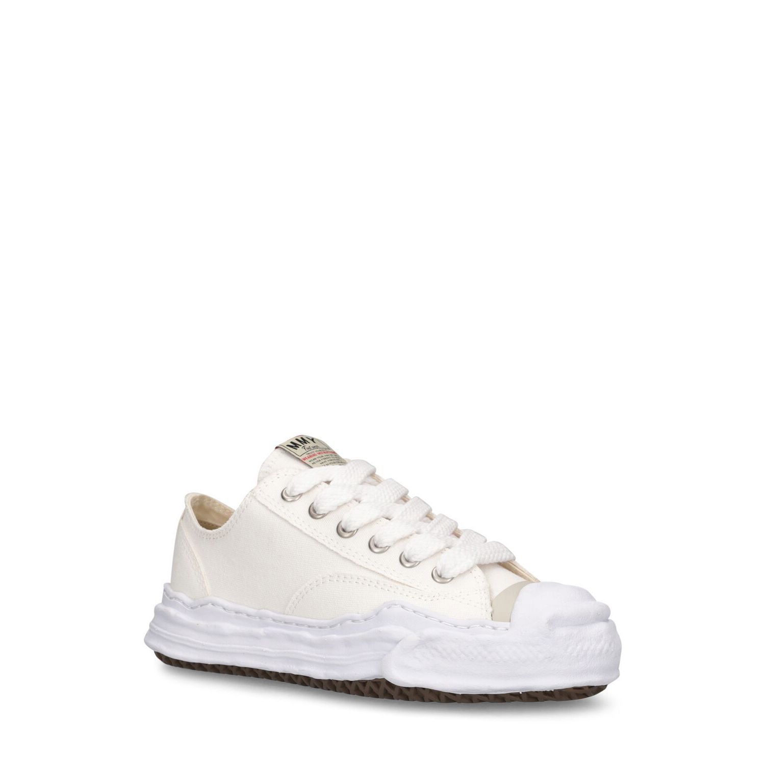 MIHARAYASUHIRO Hank Women's White Canvas Low Top Sneakers Ne