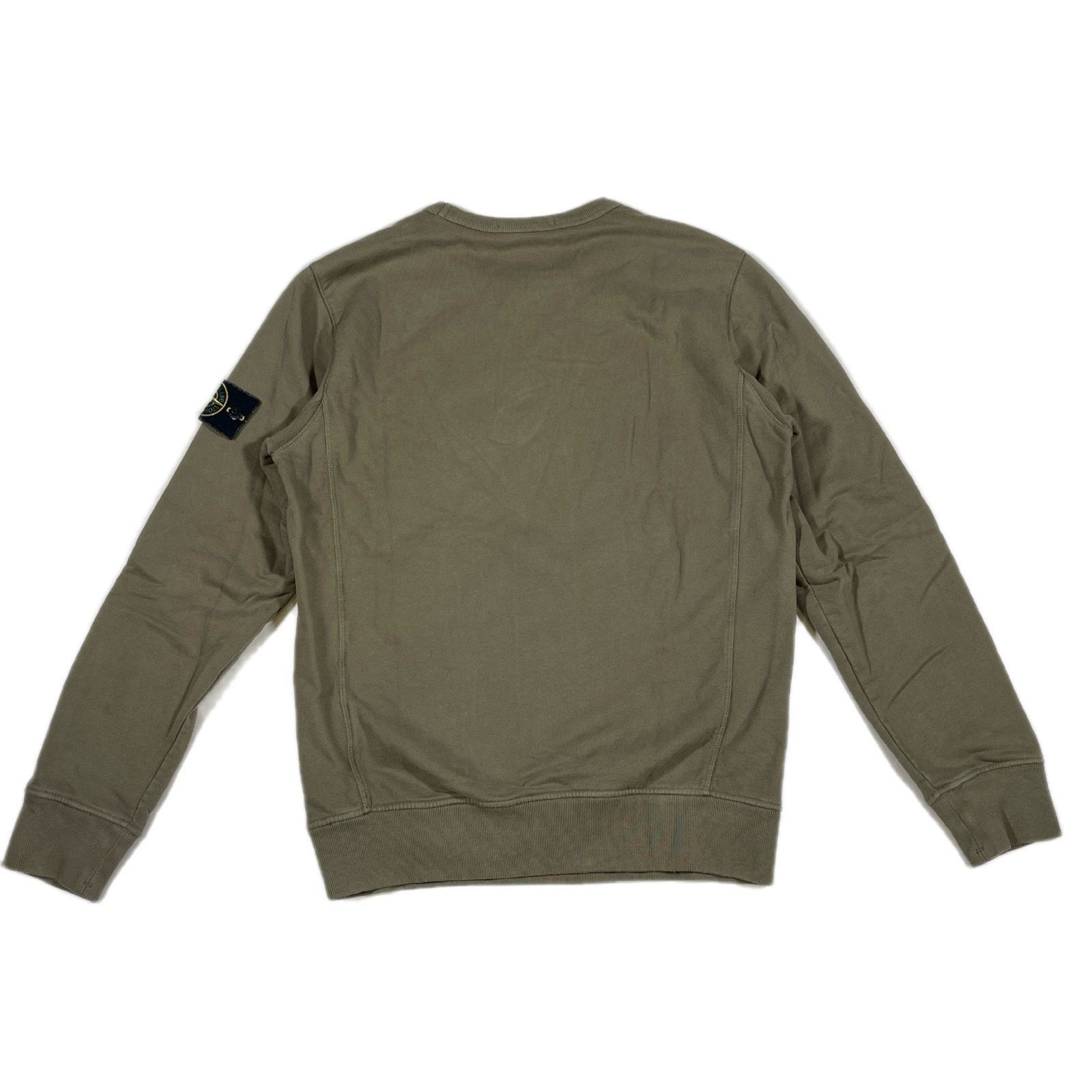 Stone Island Stone Island Garment Dyed Olive Green Crewneck Sweater Size US M / EU 48-50 / 2 - 8 Thumbnail