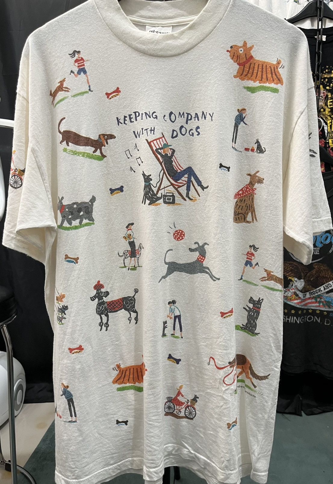 Vintage Vintage Rel E Vant Products 90’s Keeping Company With Dogs Size US XL / EU 56 / 4 - 1 Thumbnail