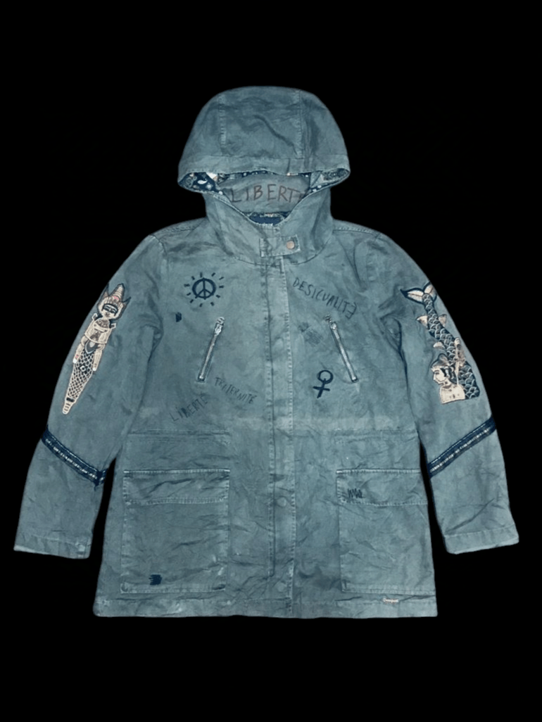 Desigual Desigual Hoodie Light Jacket Size XS / US 0-2 / IT 36-38 - 1 Thumbnail