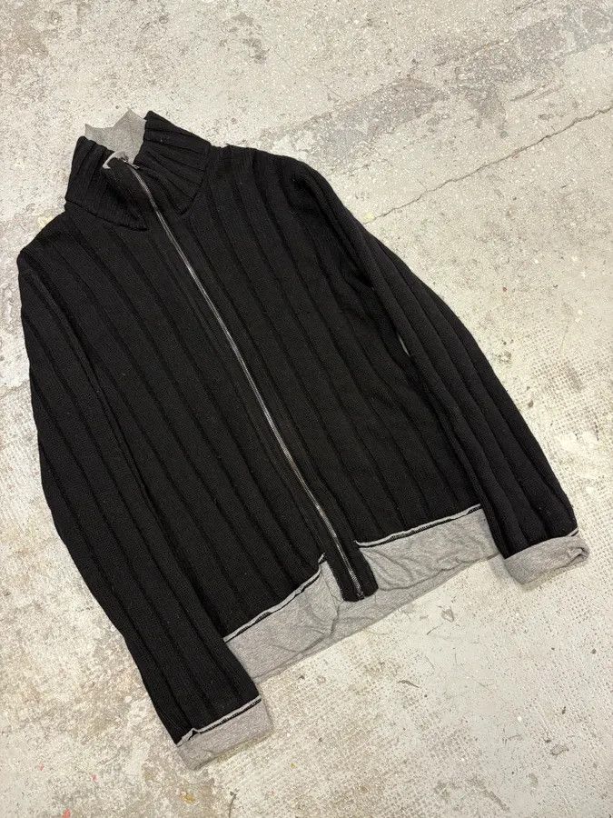 Dolce & Gabbana 2000s Dolce & Gabbana Black Wool Zip Sweater Size US M / EU 48-50 / 2 - 4 Thumbnail