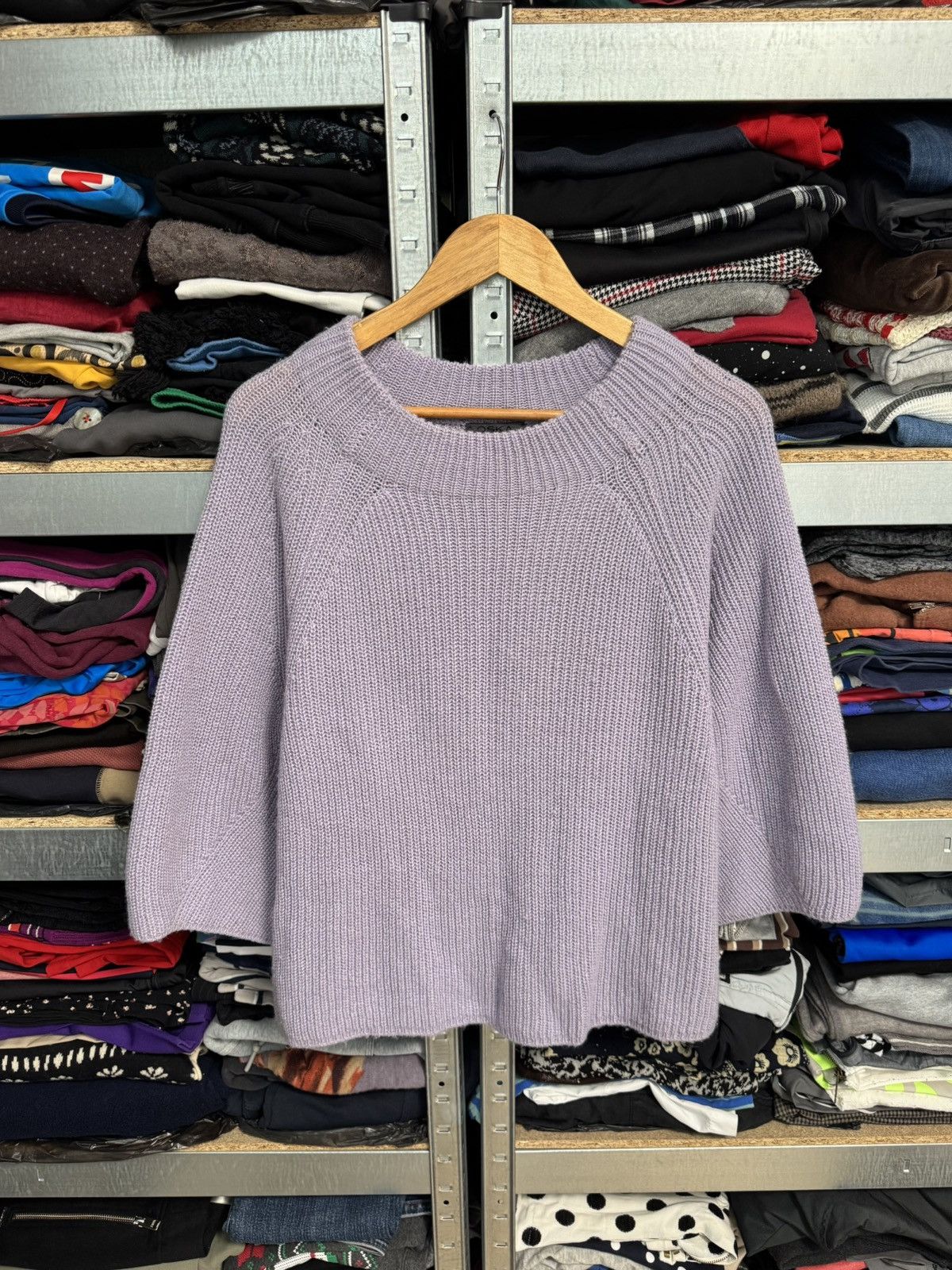 OSKA Womens OSKA Wool Alpaca Oversized Sweater Ribbed Knit Size 2 Size XS / US 0-2 / IT 36-38 - 1 Thumbnail
