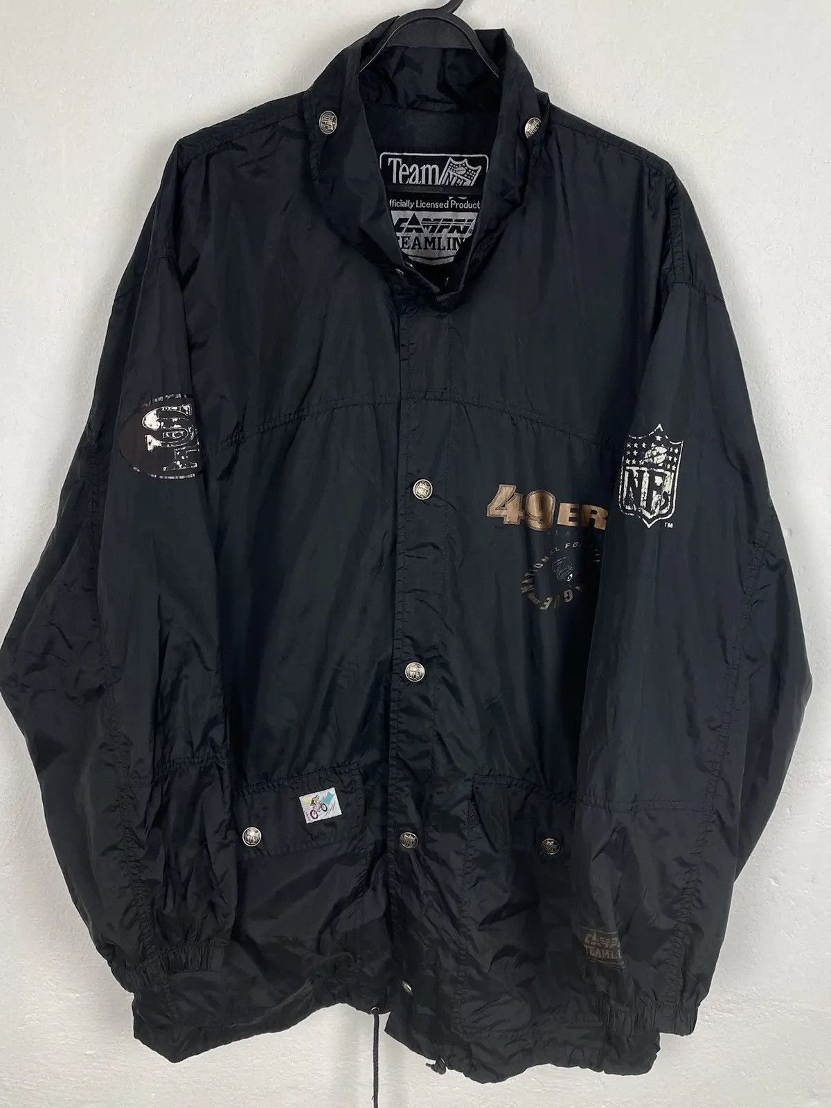 NFL 90s Vintage NFL 1991 49Ers Team Spirit Button-Up Jacket Size US XL / EU 56 / 4 - 2 Thumbnail