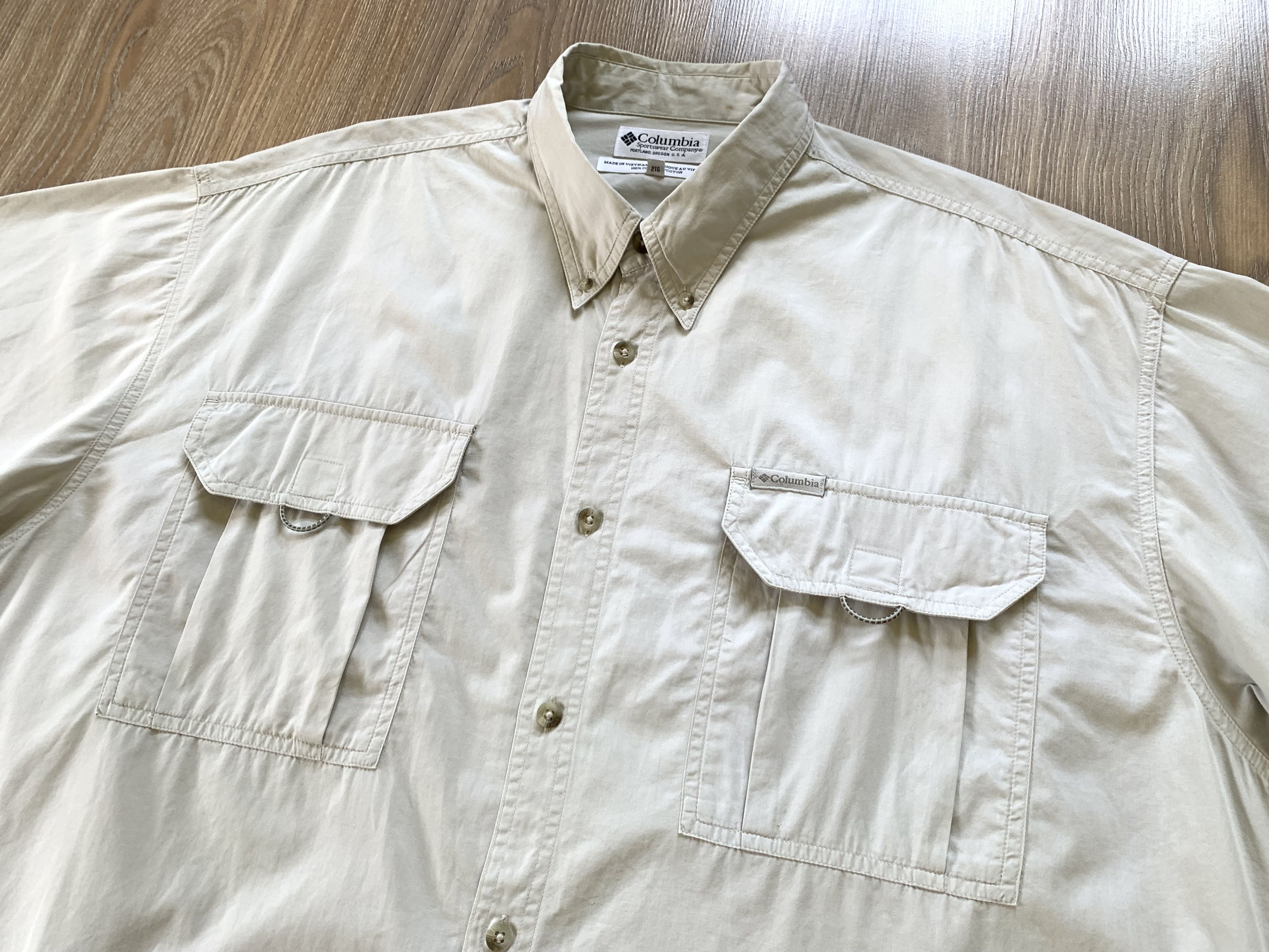Columbia Columbia Pocket Cotton Short Sleeve Shirt Size US XXL / EU 58 / 5 - 4 Thumbnail