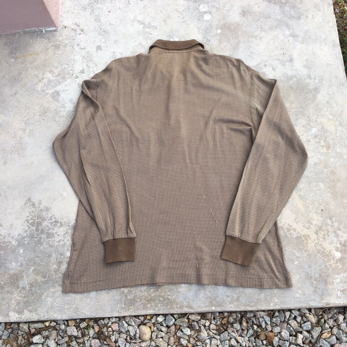 Designer × Vintage × Yves Saint Laurent Vintage YSL Long Sleeve Polo Size US M / EU 48-50 / 2 - 6 Thumbnail