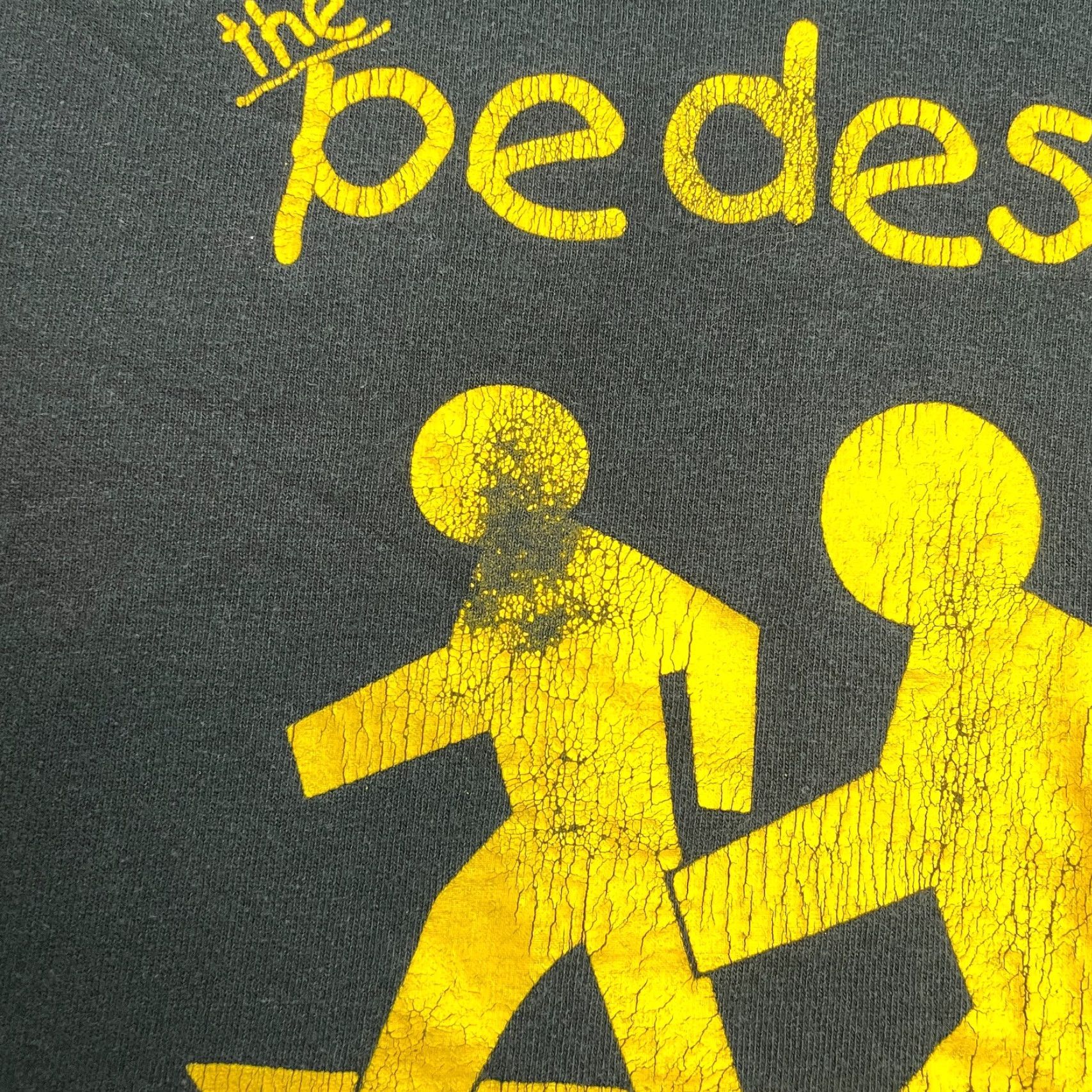 Vintage Unbranded Shirt Mens Medium Black Pedestrians Walking Graphic Logo V Neck Top Size US M / EU 48-50 / 2 - 3 Thumbnail