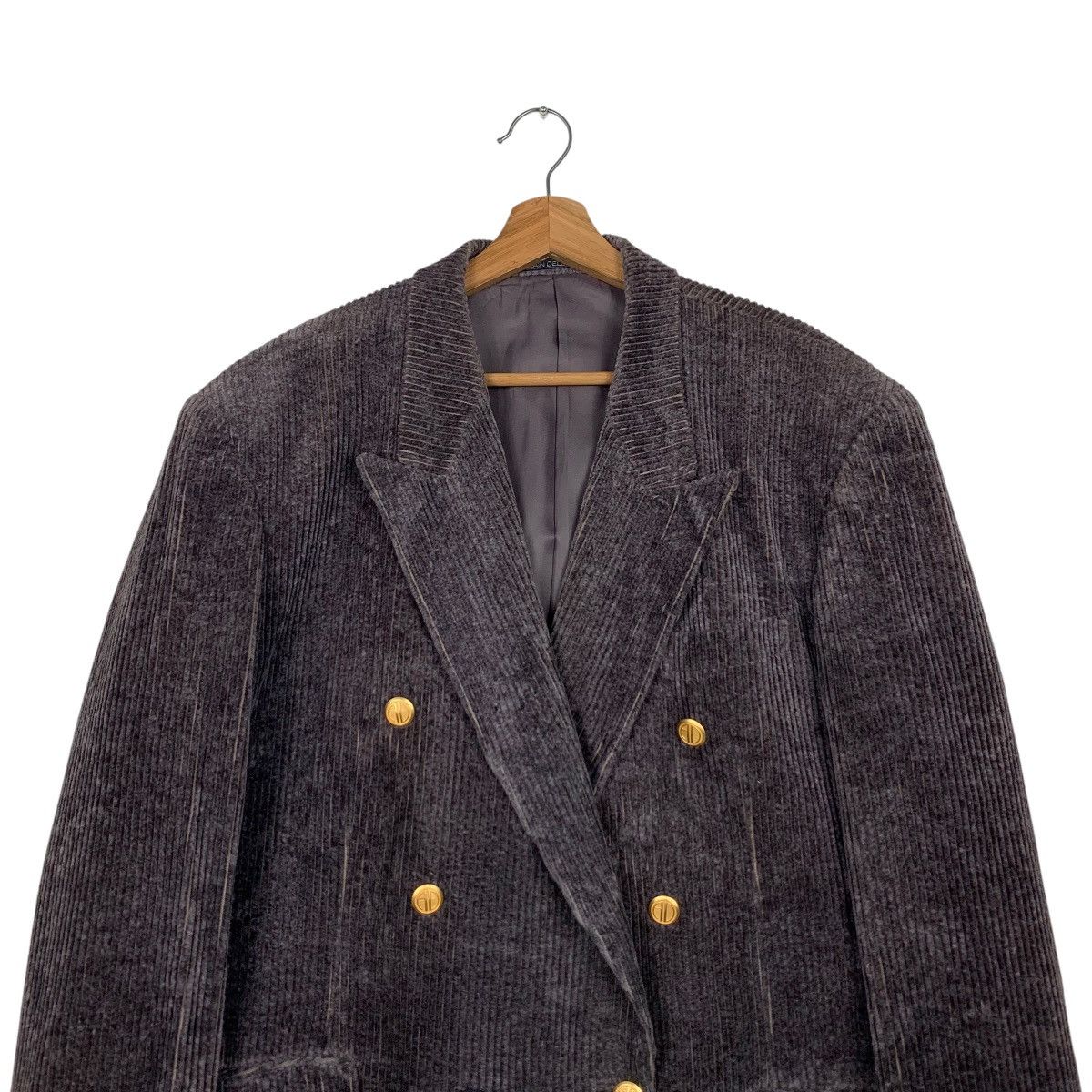 ALAIN DELON ALAIN DELON Corduroy Velvet Dark Brown Blazers #2109-C92 Size US L / EU 52-54 / 3 - 2 Thumbnail