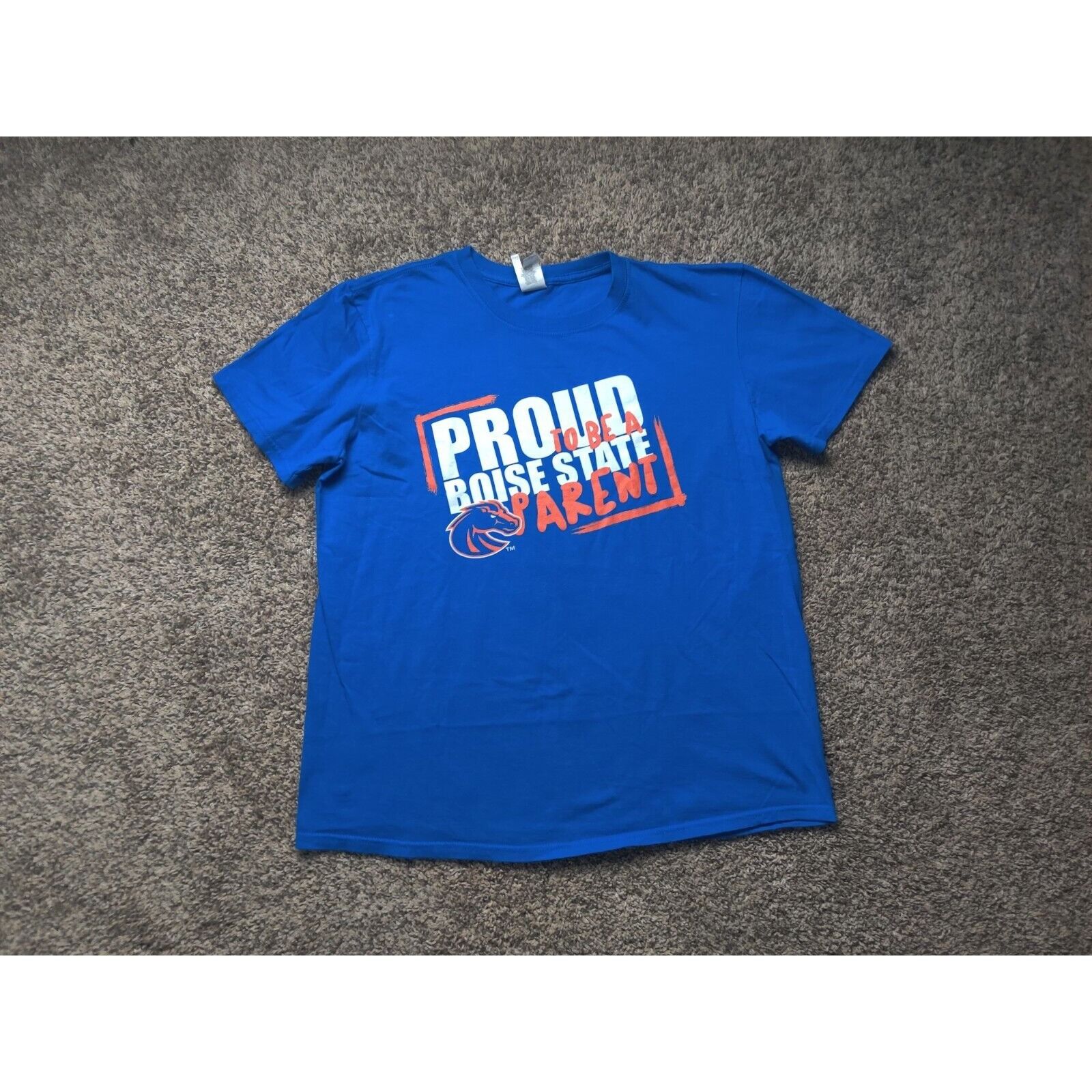 Gildan Boise State Shirt Adult Mens Large Blue Proud to be a Parent Size US L / EU 52-54 / 3 - 1 Thumbnail