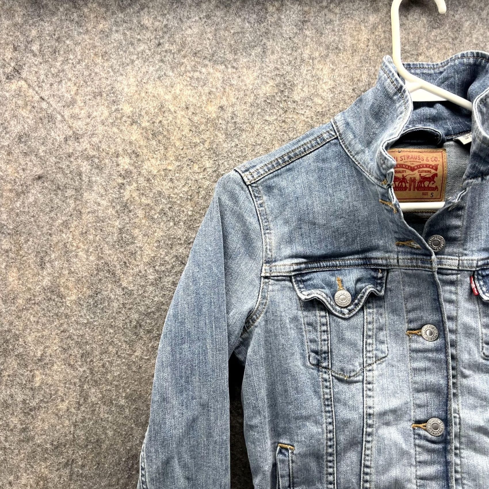 Levi's VINTAGE Levi'S Jacket Womens S Blue Women Denim Button Down Cotton Acid Wash VTG Trucker Size S / US 4 / IT 40 - 3 Thumbnail