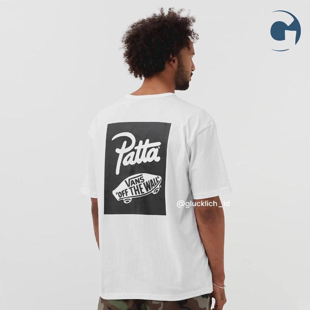 Patta × Vans Vans Vault, X Patta Logo Tee in White Size US S / EU 44-46 / 1 - 1 Thumbnail