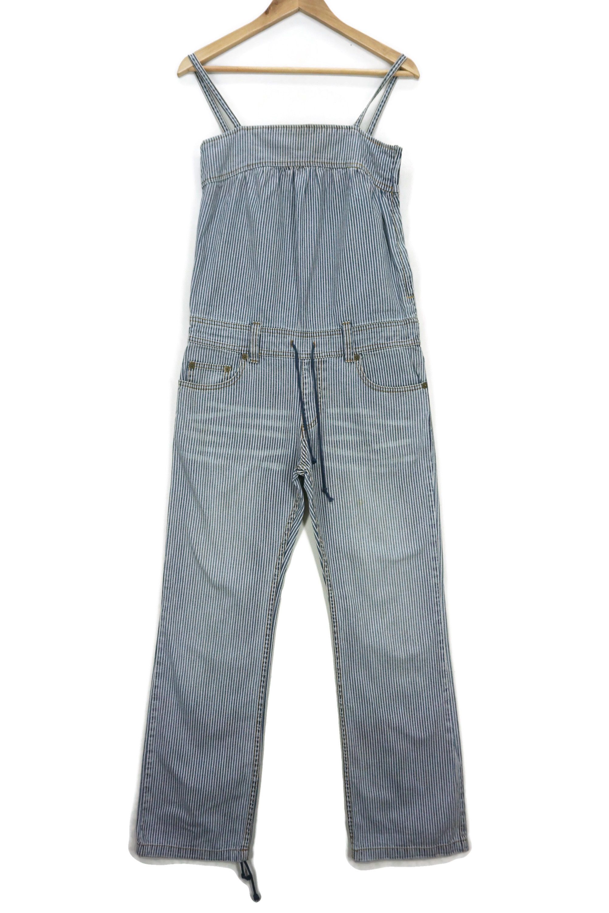 Japanese Brand X-girl Jeans Size W34xL30.5 Hickory Overalls Workwear Size 26" / US 2 / IT 38 - 1 Thumbnail