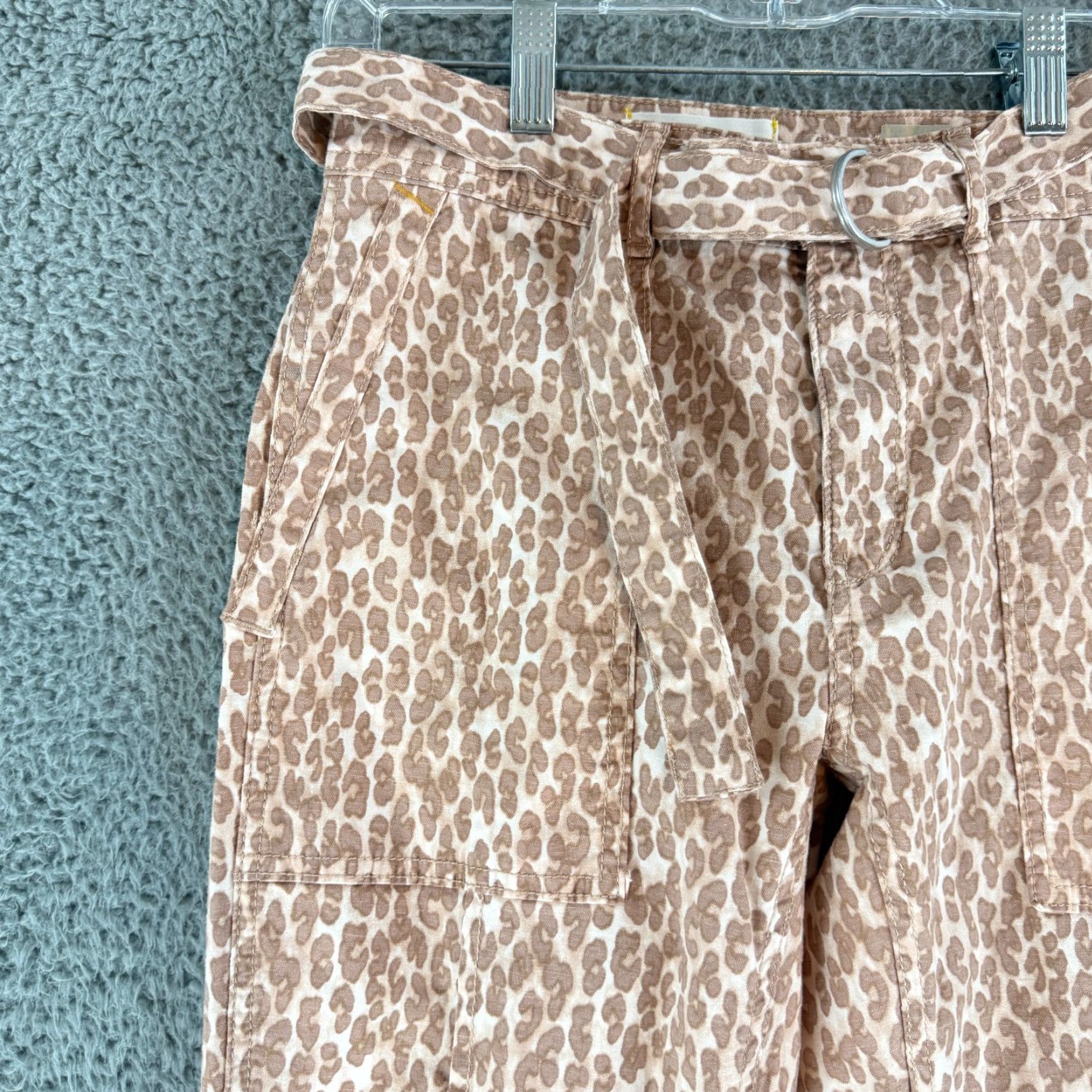 Anthropologie Anthropologie The Wanderer Pant Womens Size 28 Brown Animal Pant Cuffed Straight Size 28" / US 6 / IT 42 - 2 Thumbnail