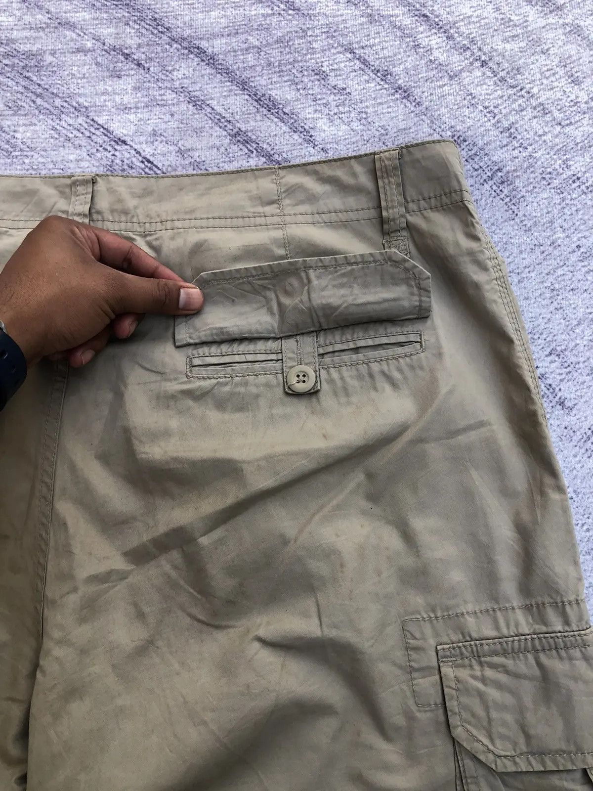 Japanese Brand Faded Cargo Pants Multipocket Tactical Utility W38xL42.5 Size US 33 - 16 Thumbnail