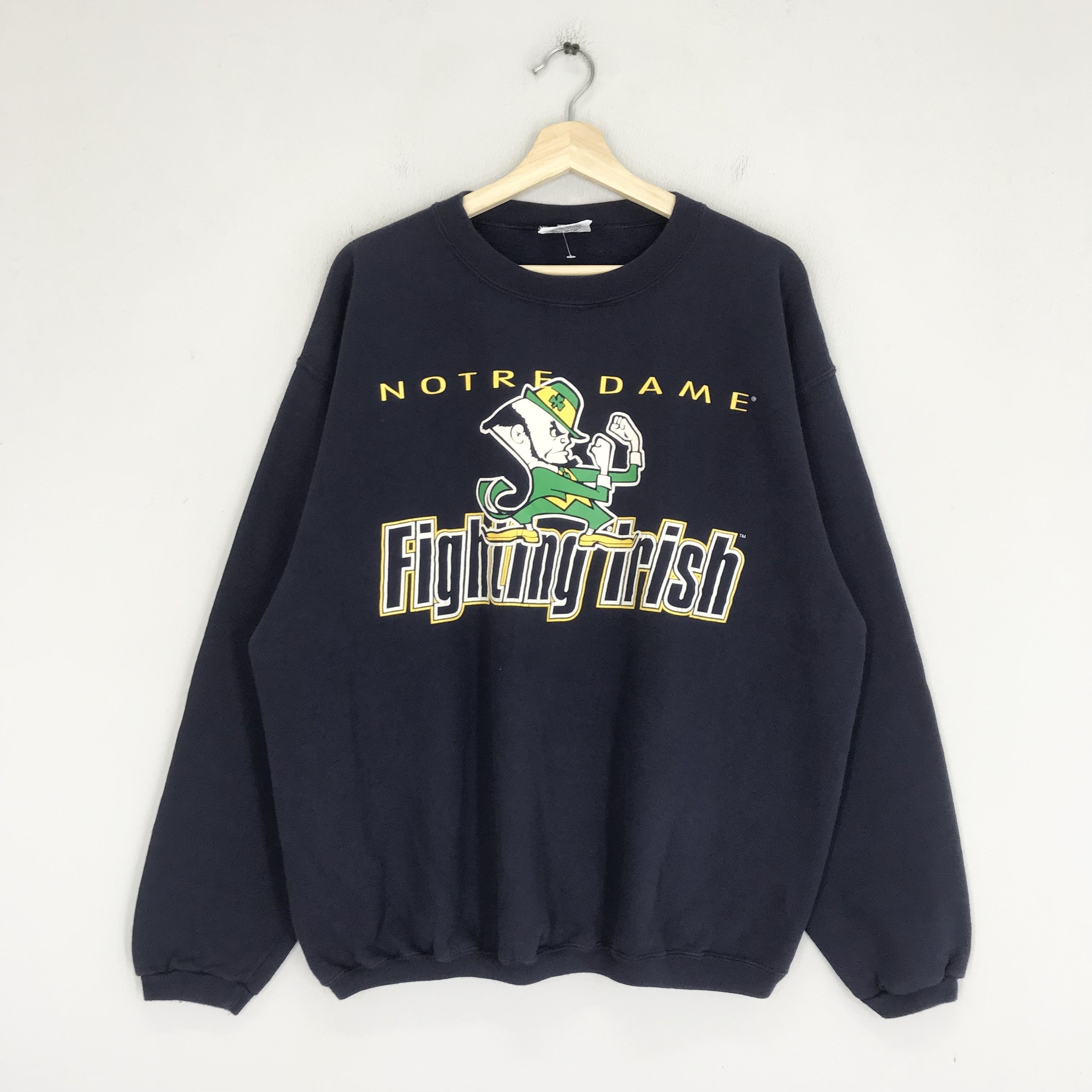 NCAA Vintage 90's Notre Dame Fighting Irish Ncaa Sweatshirt - 325 Size US L / EU 52-54 / 3 - 1 Thumbnail