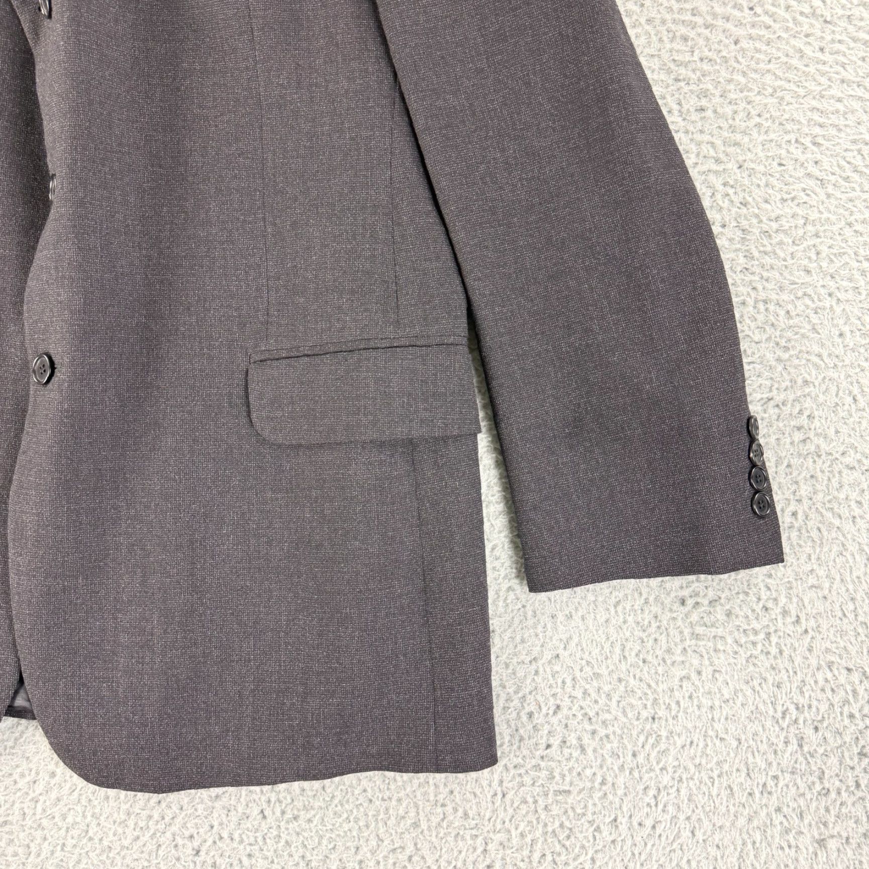 Brooks Brothers Brooks Brothers Blazer Jacket Mens 44R Gray Wool Nylon Made in Italy Size 44R - 3 Thumbnail