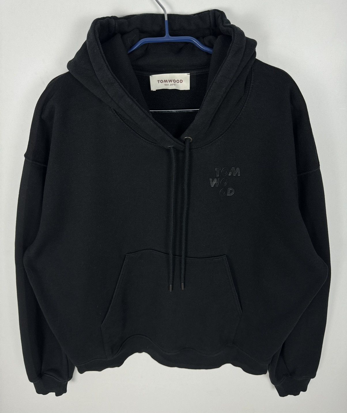 Designer Tom Wood Mira Heavy Weight Cotton Black Sweatshirt Hoodie Size US M / EU 48-50 / 2 - 4 Thumbnail