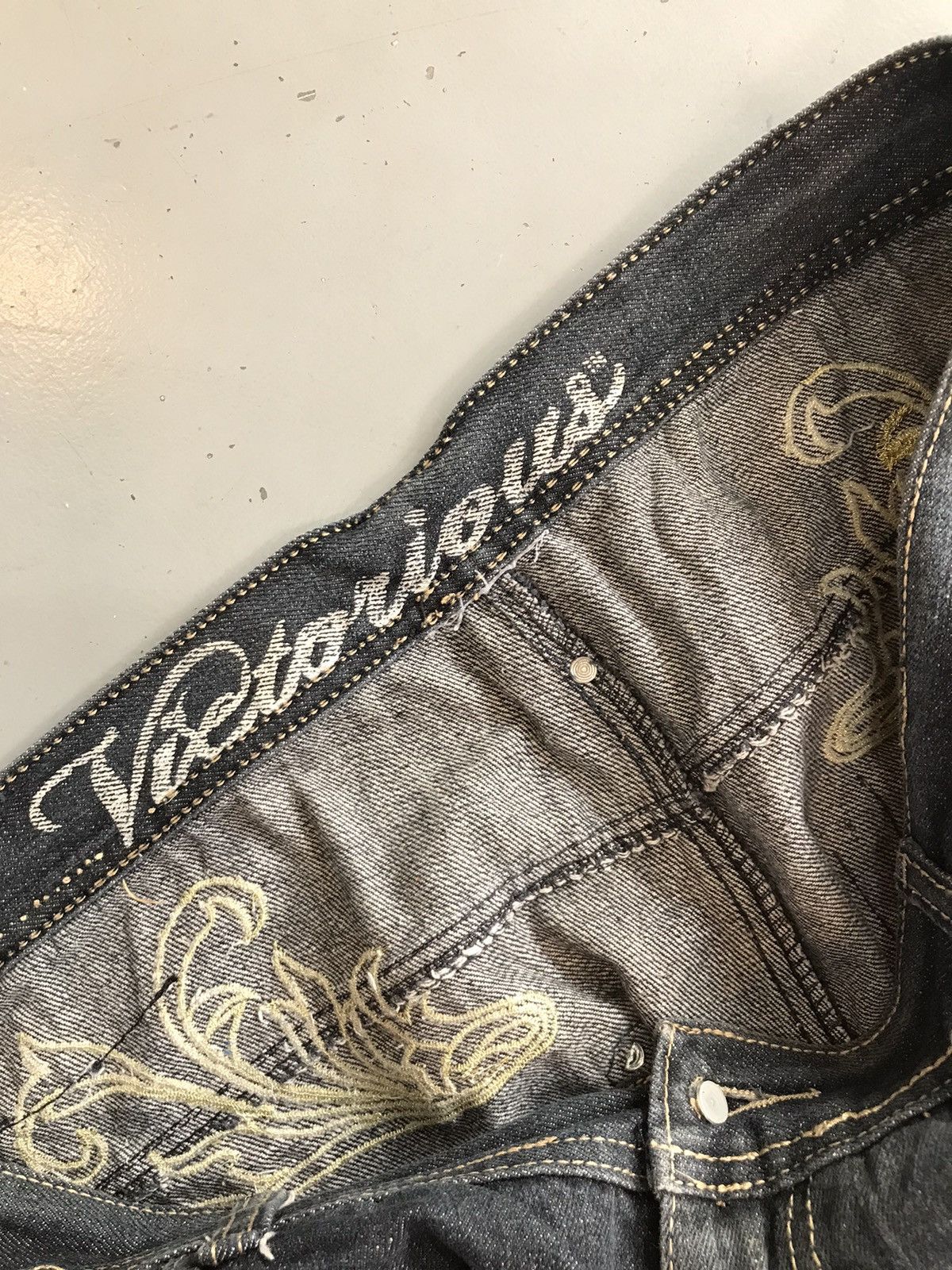 Vintage Vintage victorious wings embroidered denim Size US 40 / EU 56 - 10 Thumbnail