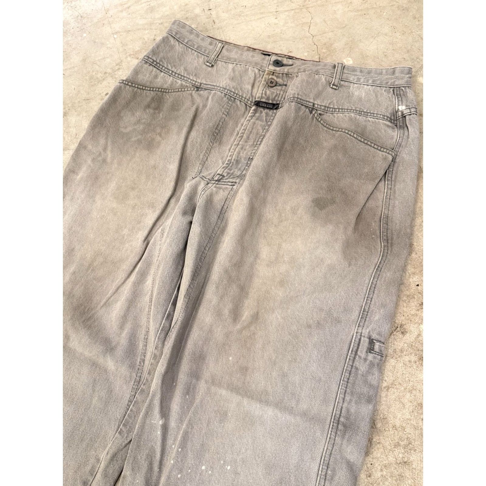 Vintage VINTAGE Girbaud Jeans Men 36x29 Cargo Pocket Denim 90s Hip Hop Baggy Straight Increase X Fit Carpenter Distressed No Size US 36 / EU 52 - 6 Thumbnail