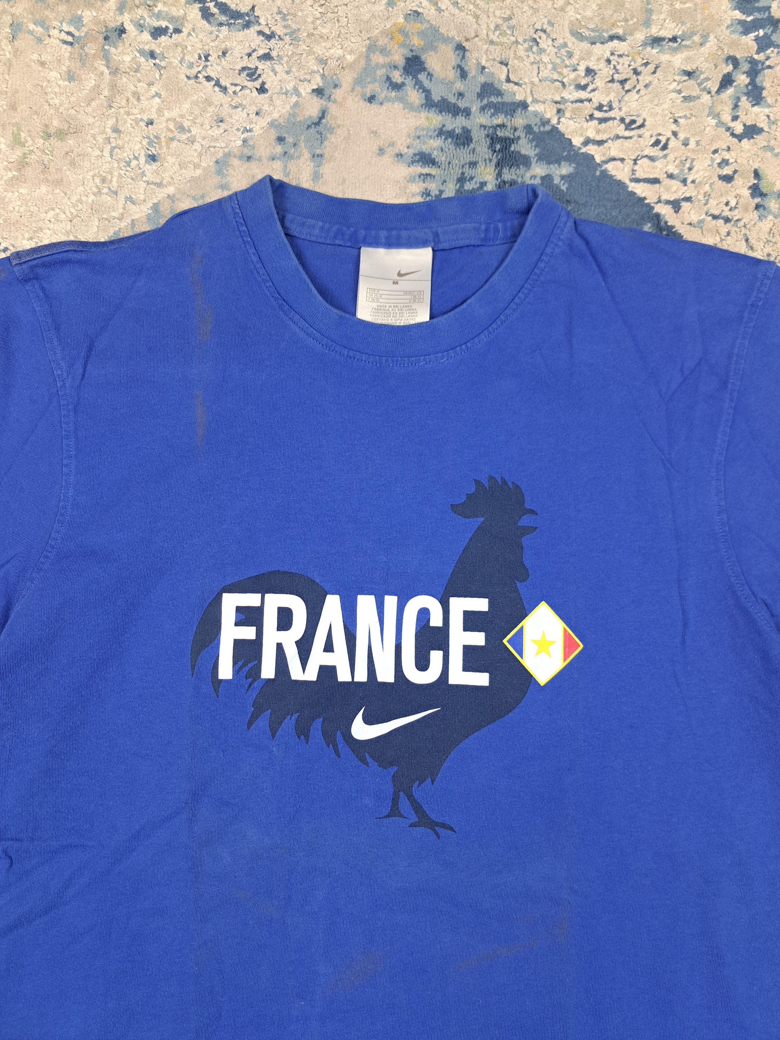 Nike Vintage 00s #12 Thierry Henry Nike Center Swoosh France Tee Size US M / EU 48-50 / 2 - 2 Thumbnail