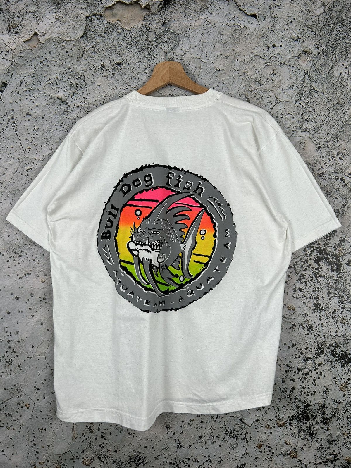 Other Vintage Bali Dog Fish Graphic Tee Boxy Animal Hype Size US L / EU 52-54 / 3 - 1 Thumbnail