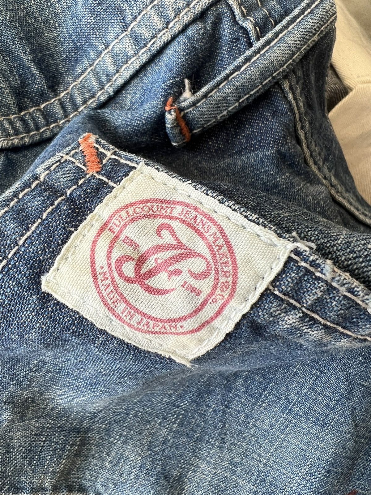 Full Count & Co. Vintage Full Count Japan Painter Denim Double Knee Work Pant Size US 30 / EU 46 - 23 Thumbnail
