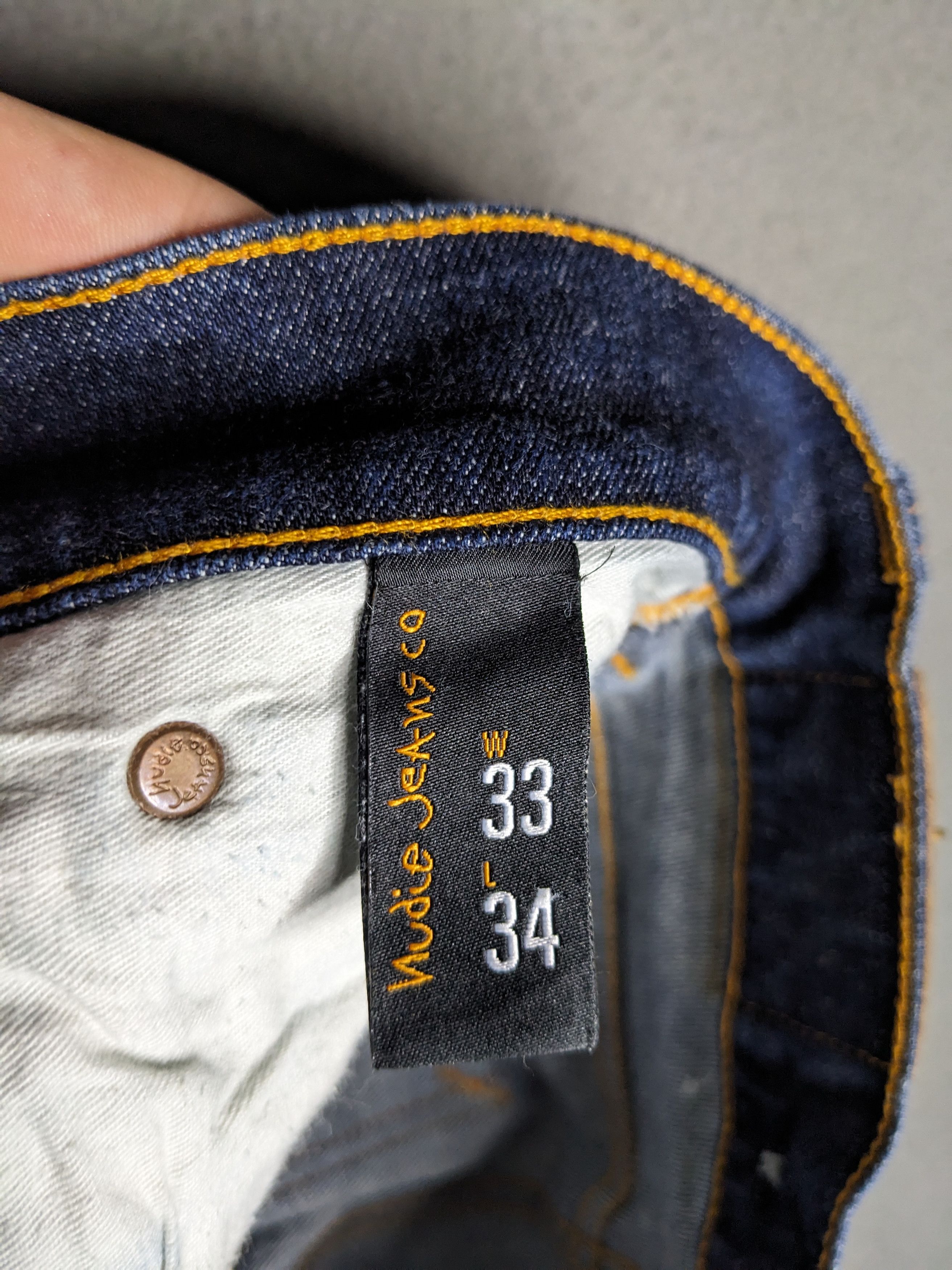 Nudie Jeans Nudie Jeans 30x31 Grim Tim Blue Denim Low Rise Slim Straight Size US 30 / EU 46 - 13 Thumbnail