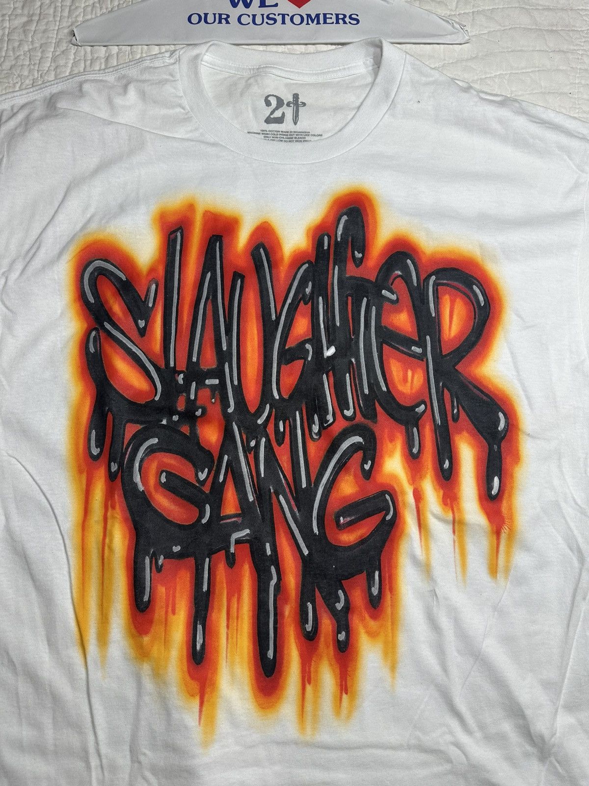 21 Savage × Band Tees × Drake 21 Savage/Drake Slaughter Gang Tee/ Its All A Blur XL Size US XL / EU 56 / 4 - 4 Thumbnail