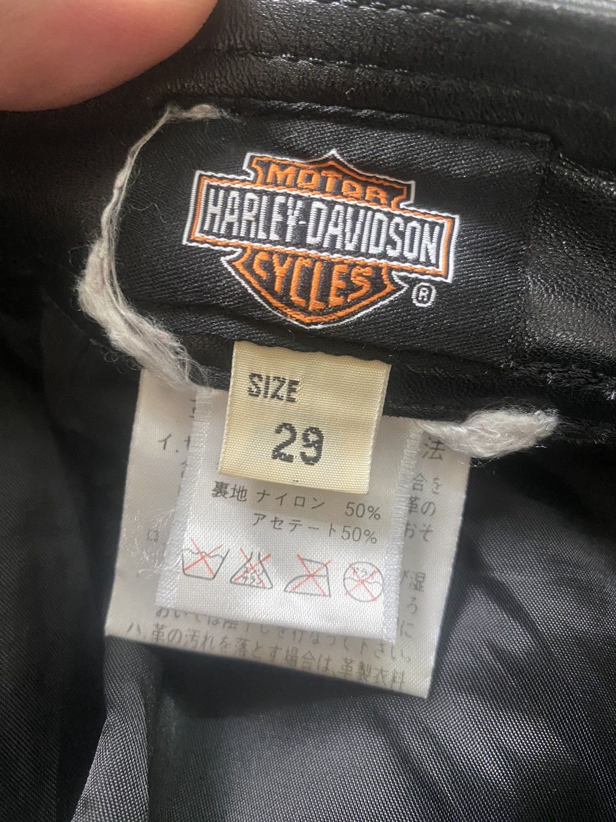 Harley Davidson Harley Davidson Cowhide Leather Pant Size US 29 - 14 Thumbnail