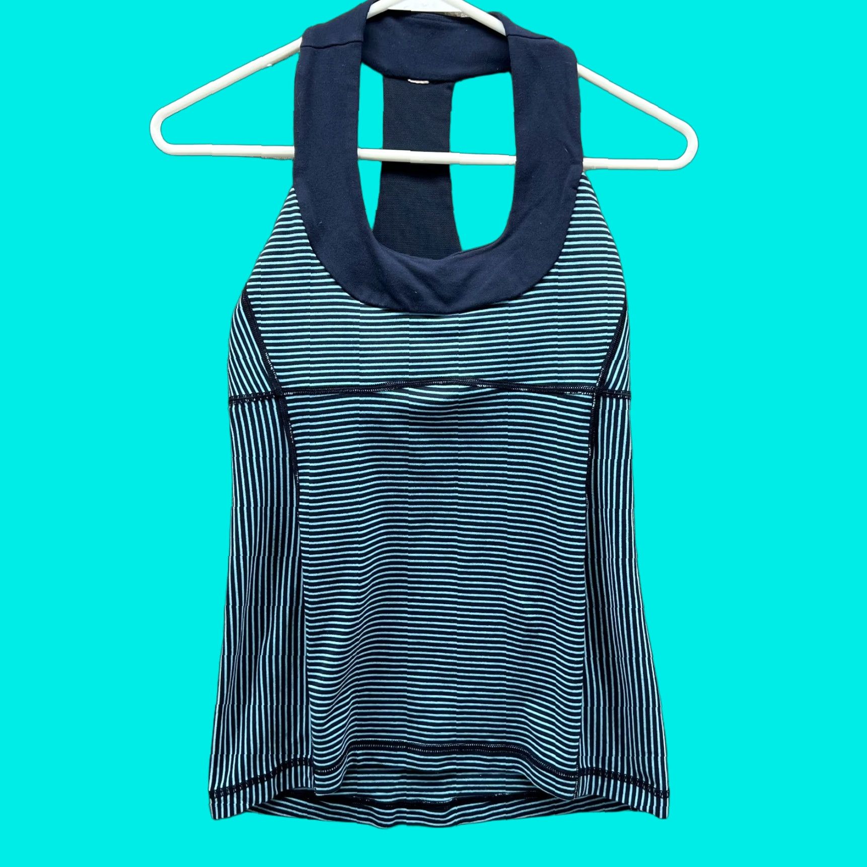 Lululemon VINTAGE Lululemon Shirt Womens 0 Blue Tank Top Racerback Athletic Training Scoop Neck Size XS / US 0-2 / IT 36-38 - 1 Thumbnail