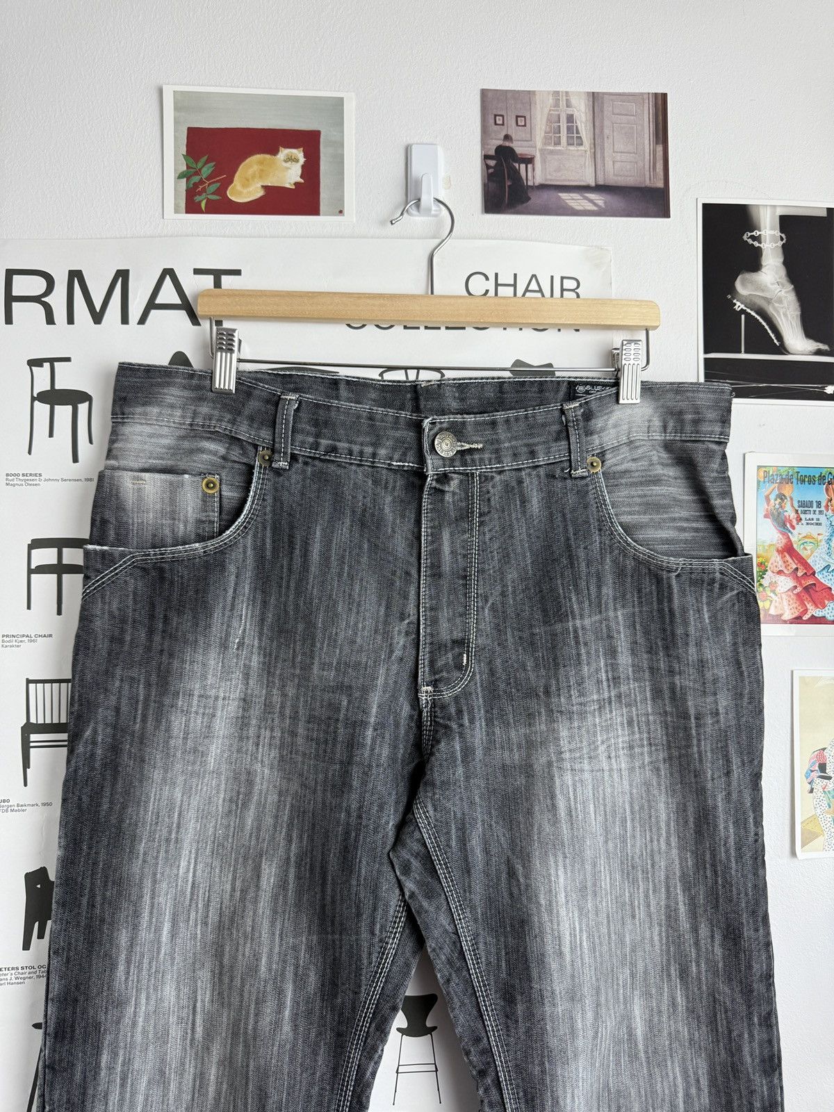 Other Vintage y2k washed baggy denim pants 36 hiphop rap fubu jnco Size US 36 / EU 52 - 5 Thumbnail