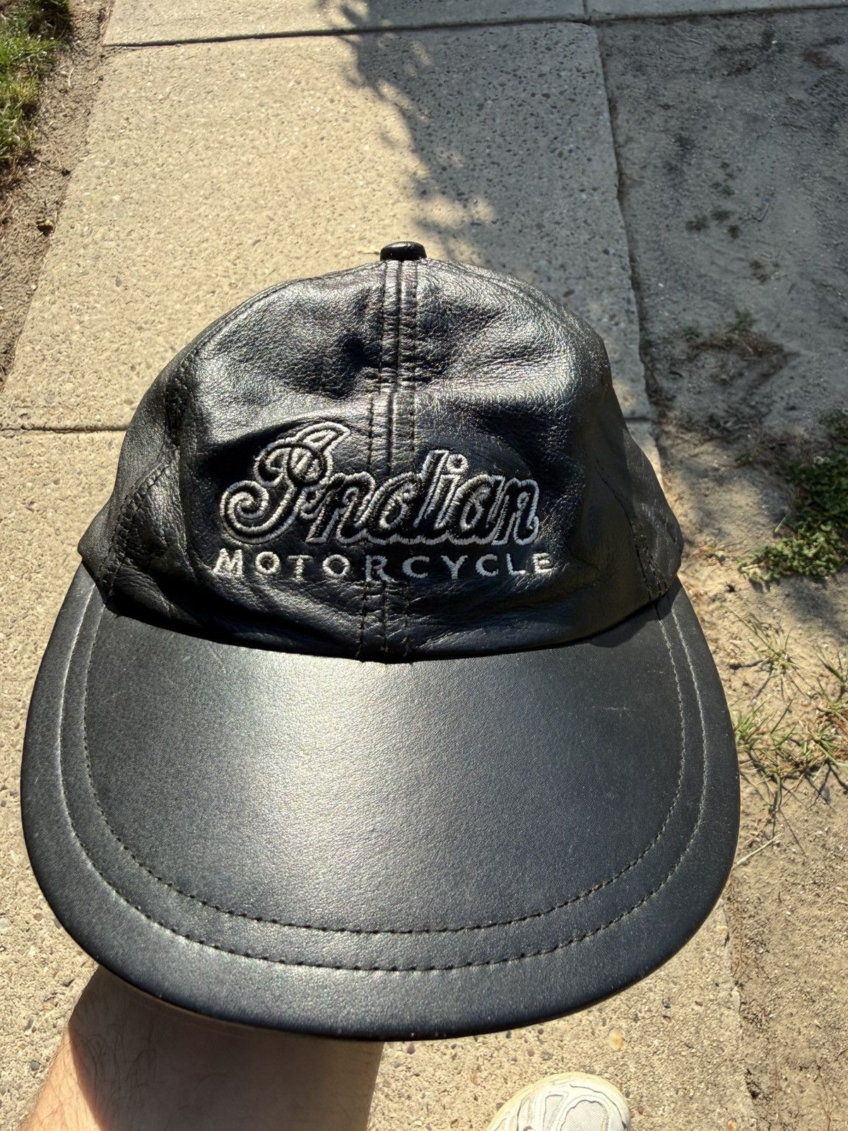 Indian Motorcycle Vintage Indian Motorcycles Hat Strapback Black Leather Size ONE SIZE - 1 Thumbnail
