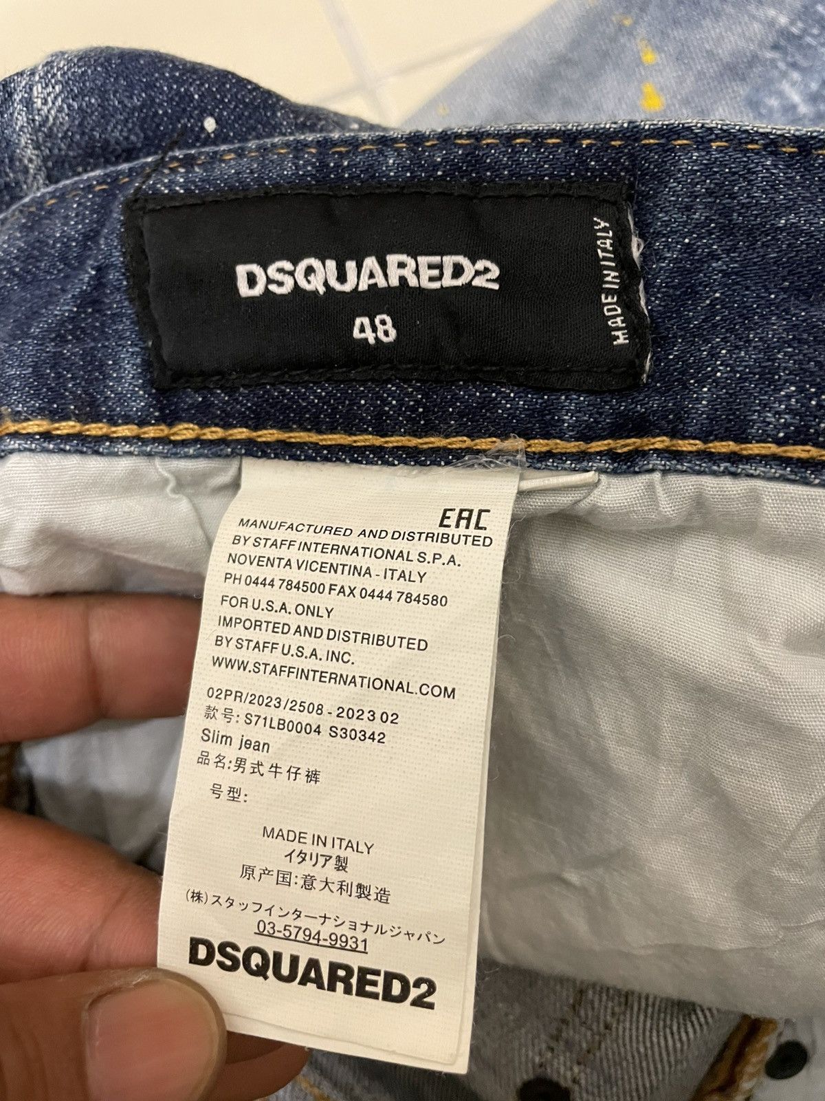 Dsquared2 Dsquared2 SS22 Camo Patch denim short Size US 33 - 10 Thumbnail