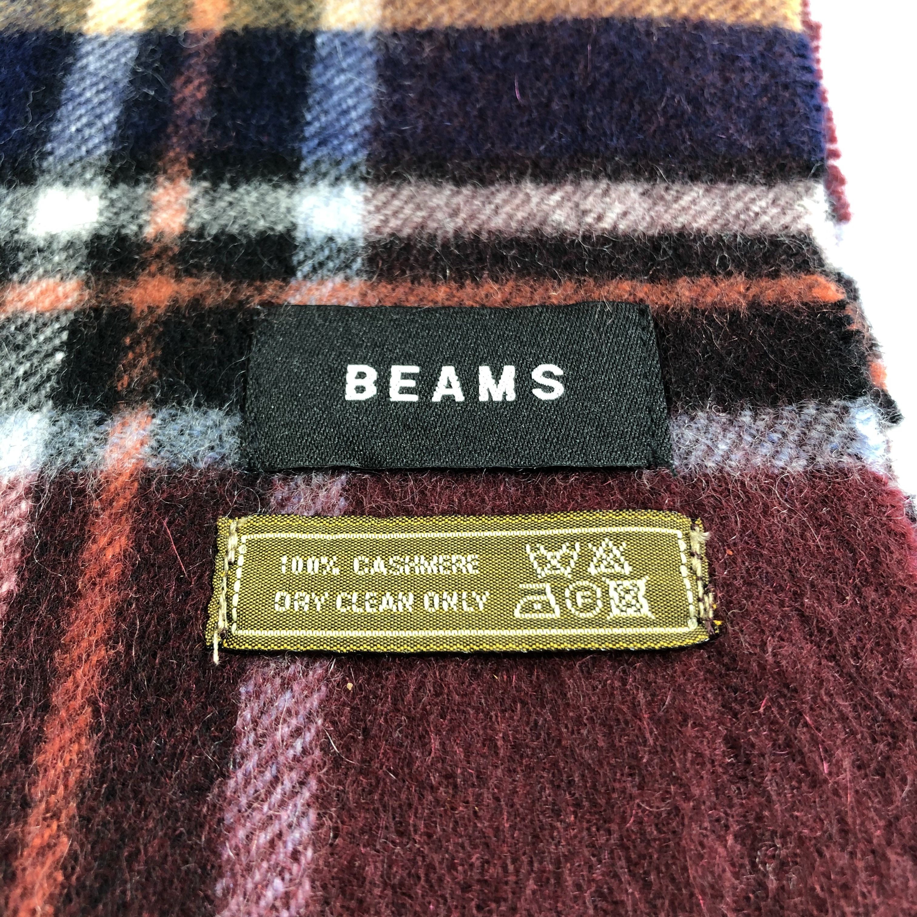 Beams Plus Beams Tartan Cashmere Scarf Muffler Neckwear V2442 Size ONE SIZE - 4 Thumbnail