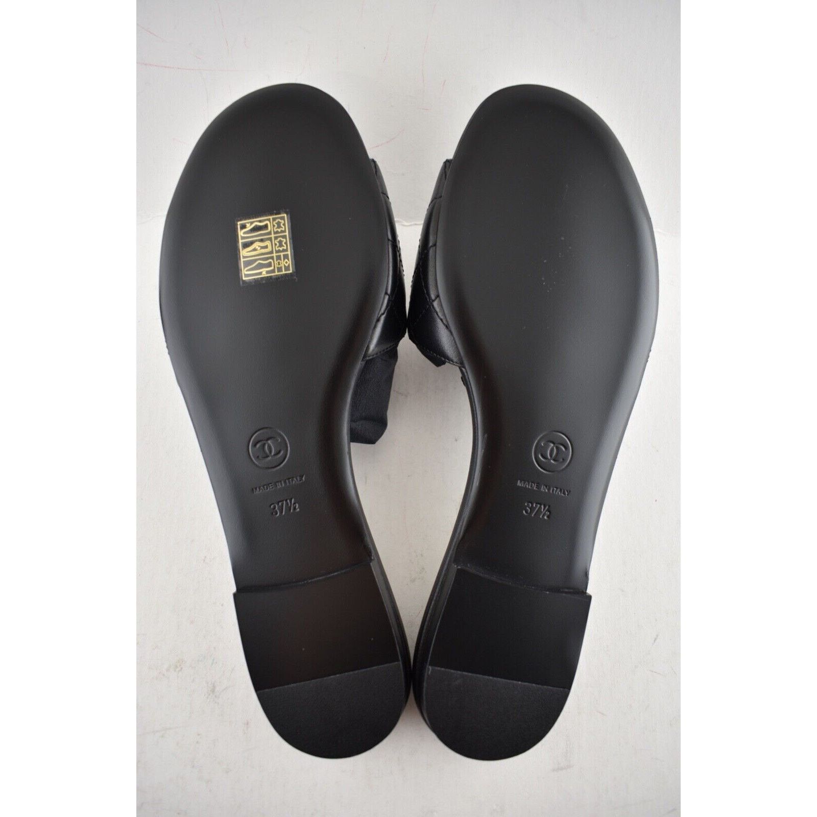 Chanel Chanel REV Black Turnlock Quilted Gold CC Logo Mules Slide Size US 7.5 / IT 37.5 - 12 Thumbnail