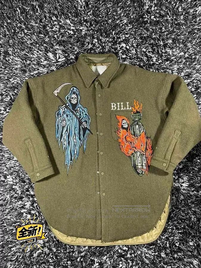 READYMADE oversized wool jacket with intricate embroidery. Size US L / EU 52-54 / 3 - 1 Thumbnail