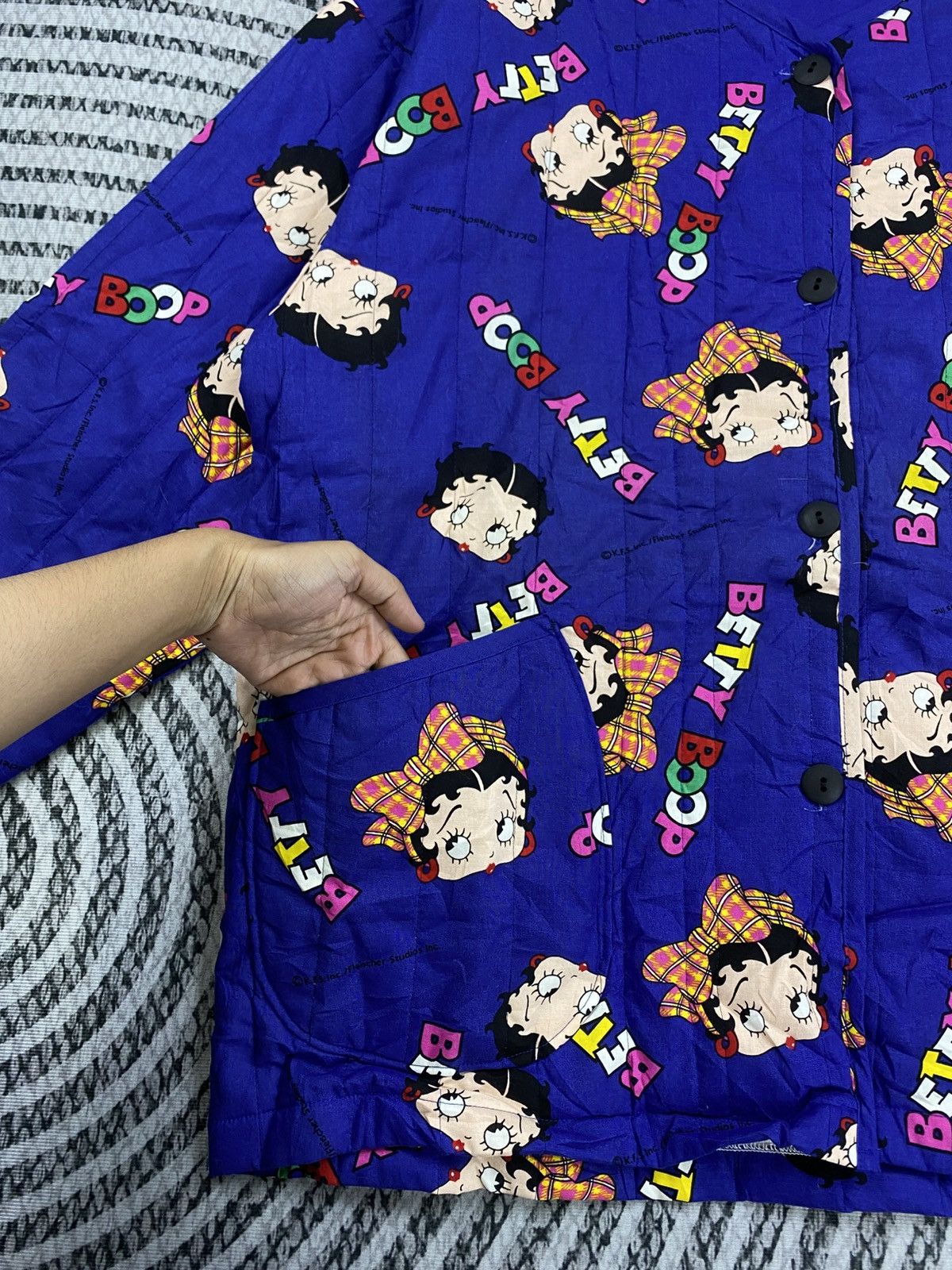 Vintage 80s Betty Boop Full Printed Buttoned Jacket