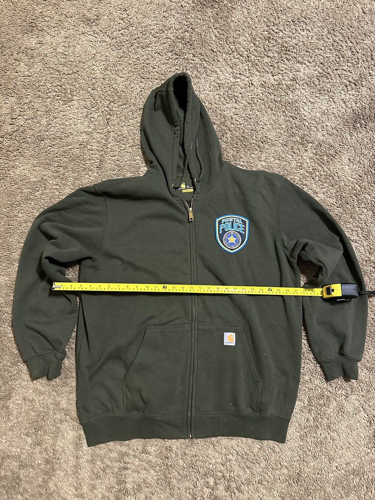 Anti Social Social Club × Carhartt × Vintage Vintage Carhartt USPS “postal police” hoodie 00s size XL Size US XL / EU 56 / 4 - 5 Thumbnail