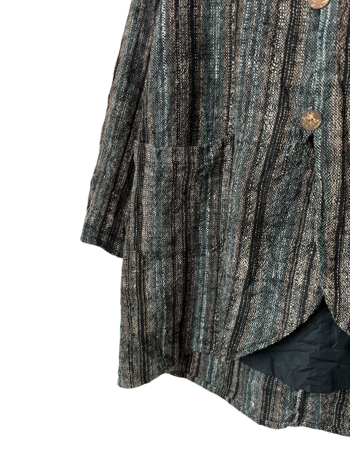 Japanese Brand JAPAN DESIGNER RYE OVERSIZED EARTH TEXTURE TONE HOODEDJACKET Size US M / EU 48-50 / 2 - 5 Thumbnail